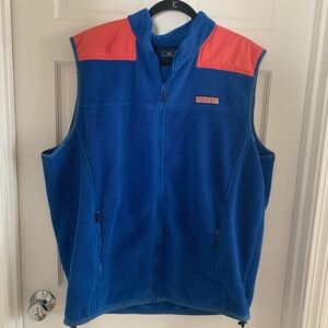 Vineyard Vines Mens Blue and Nantucket Red Vest